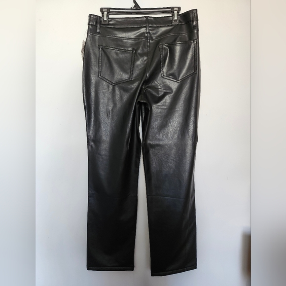 Cleo Petites NWT Vegan Leather Pants - Picture 2 of 9